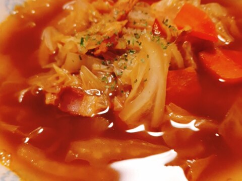 白菜のカレースープ